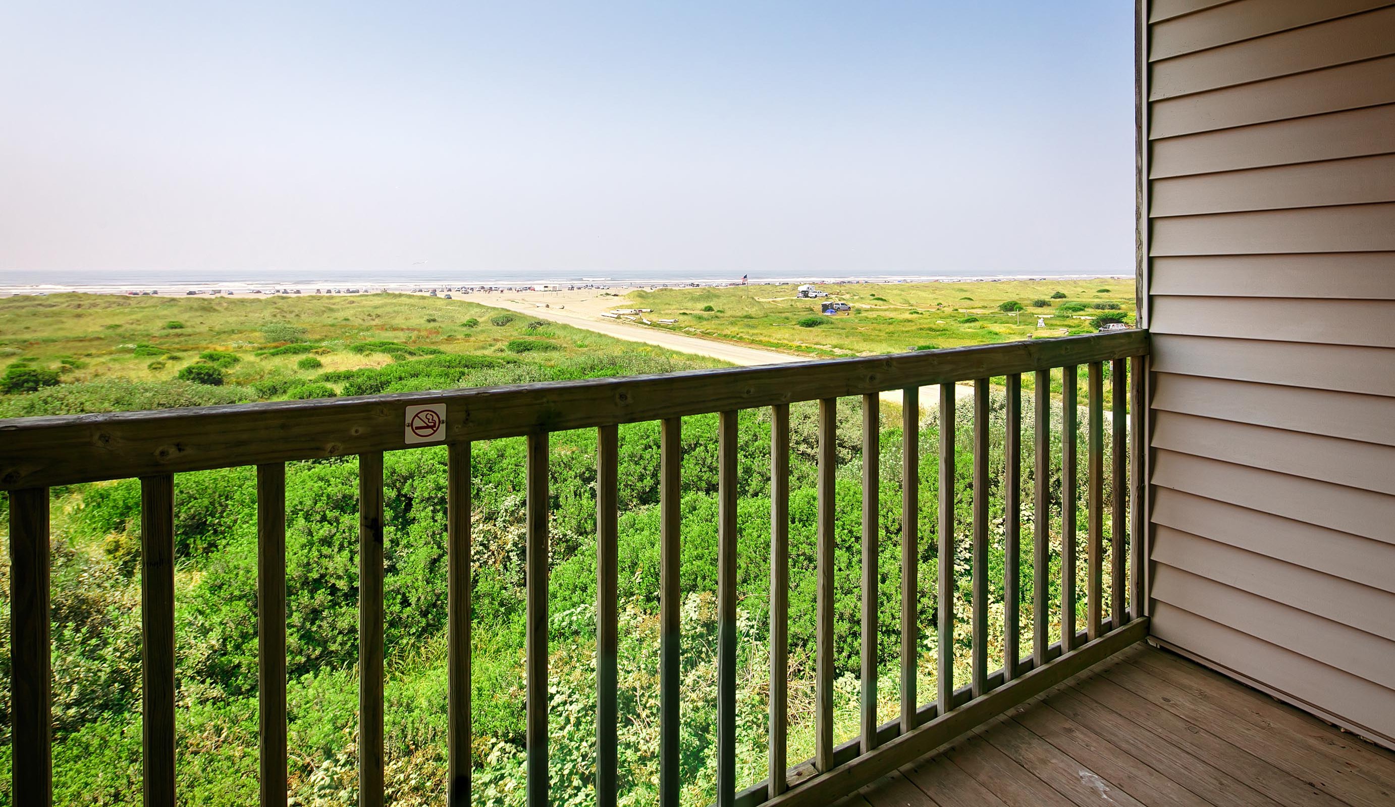 Balcony view of ocean from room